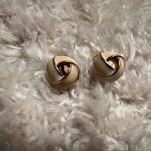 Gold-Tone Knot Clip-On Earrings - Women's Jewelry